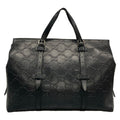 Gucci Business Bag GG Embossed Black Leather