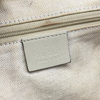 Gucci Handbag Ski GG Pattern Beige Dark Brown Gray Leather — view 9