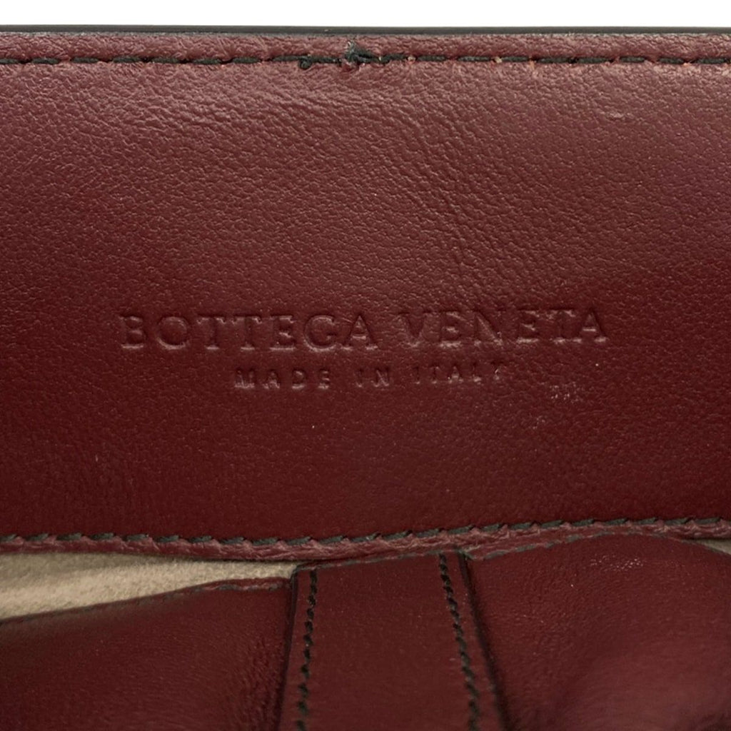Bottega Veneta Shoulder Bag Intrecciato Bordeaux Chain Leather — view 9