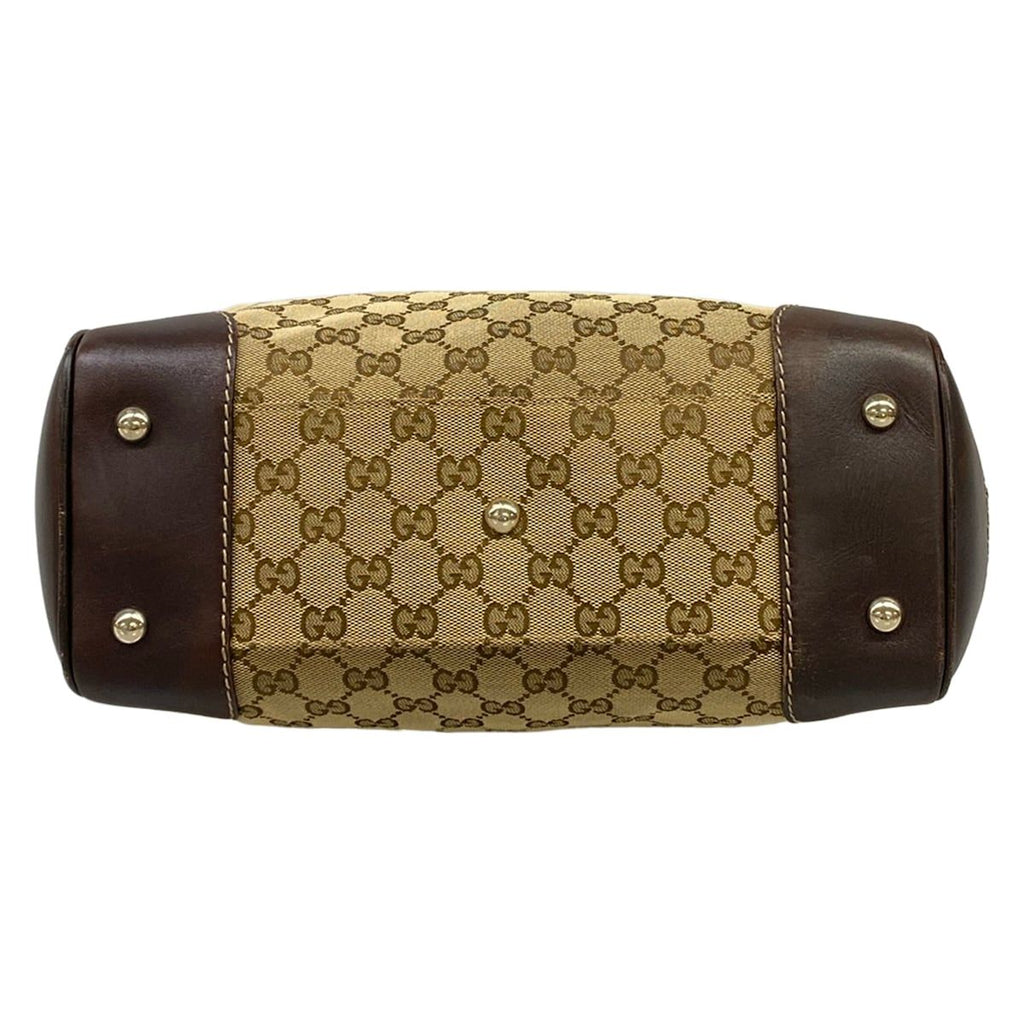 Gucci Tote GG Pattern Principe Beige Brown Multi Leather — view 5