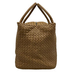 Bottega Veneta Boston Bag Intrecciato Brown Leather — view 2
