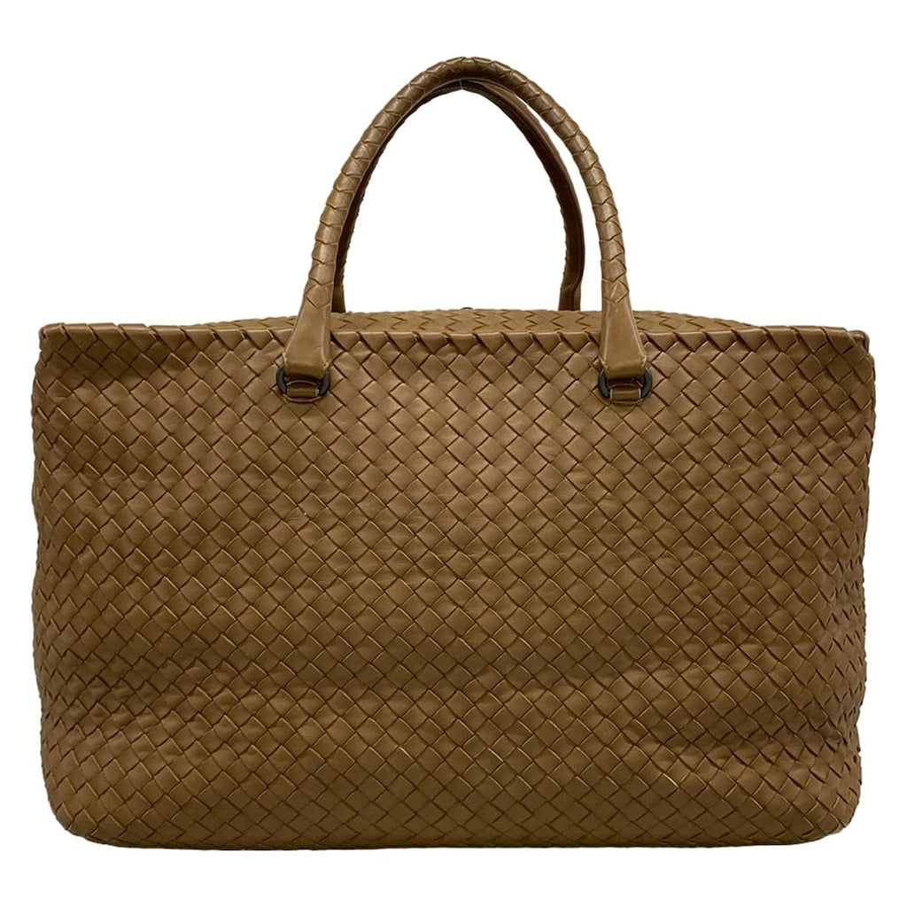 Bottega Veneta Boston Bag Intrecciato Brown Leather — view 3