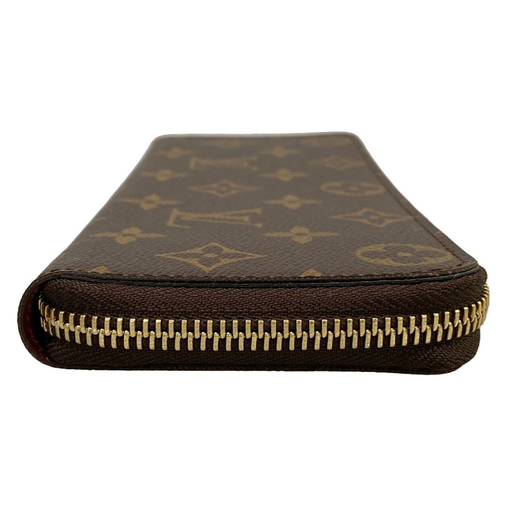 Louis Vuitton Wallet Monogram Portefeuille Clemence Fuchsia Zip Around — view 8