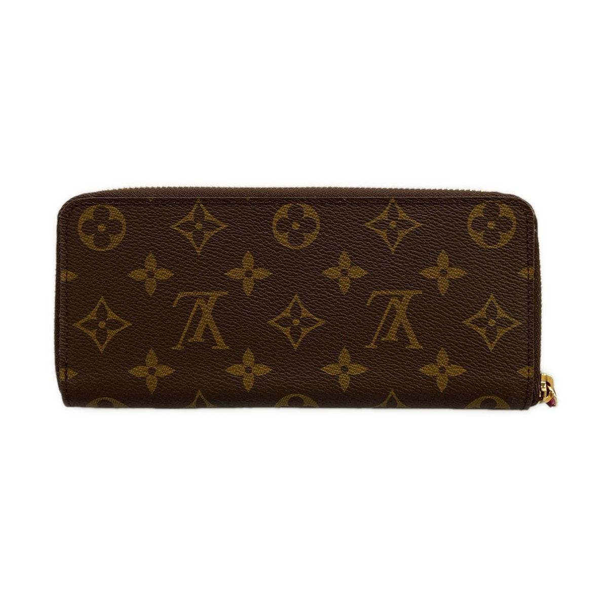 Louis Vuitton Wallet Monogram Portefeuille Clemence Fuchsia Zip Around — view 2