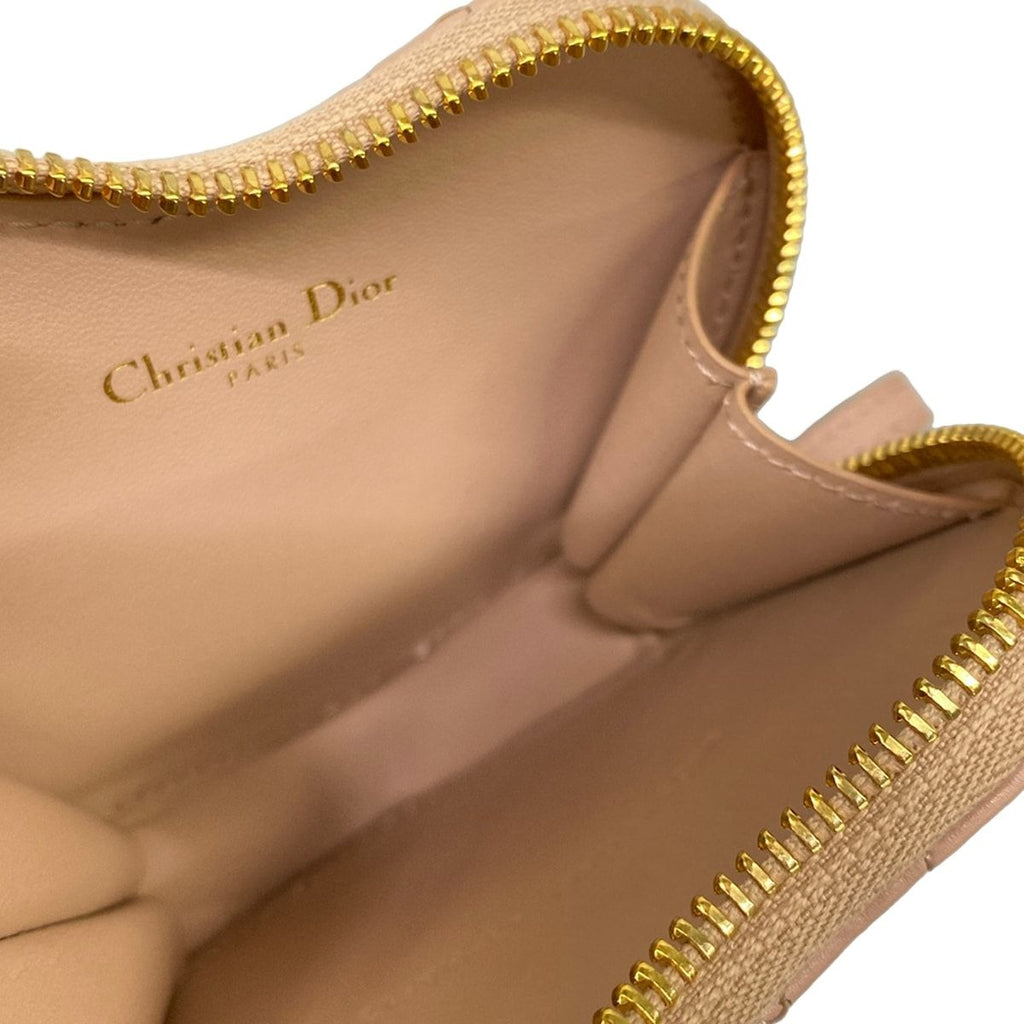 Dior Pouch Caro Chain Heart Pink Lambskin — view 4