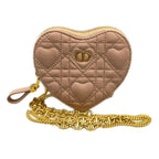 Dior Pouch Caro Chain Heart Pink Lambskin