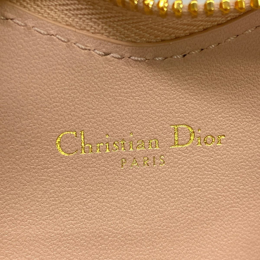 Dior Pouch Caro Chain Heart Pink Lambskin — view 5