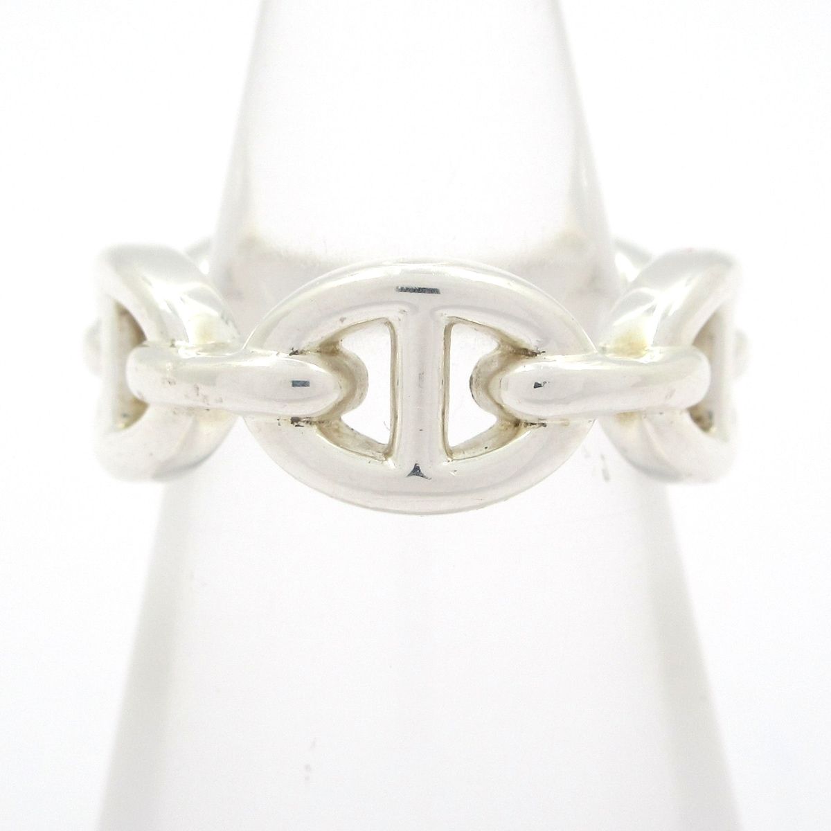 Hermes Ring 47 Chaine D'ancre Silver