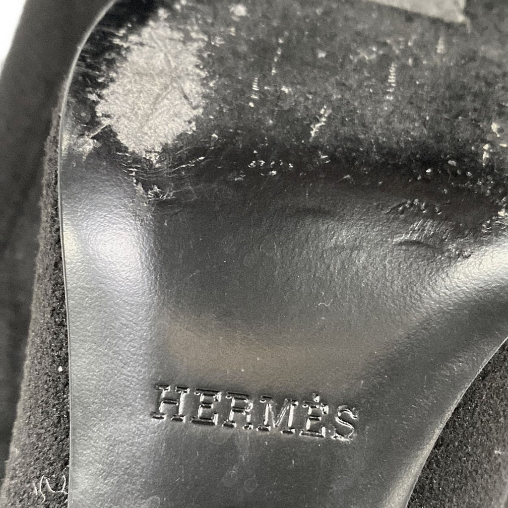 Hermes Long Boots 38 Black Leather — view 9