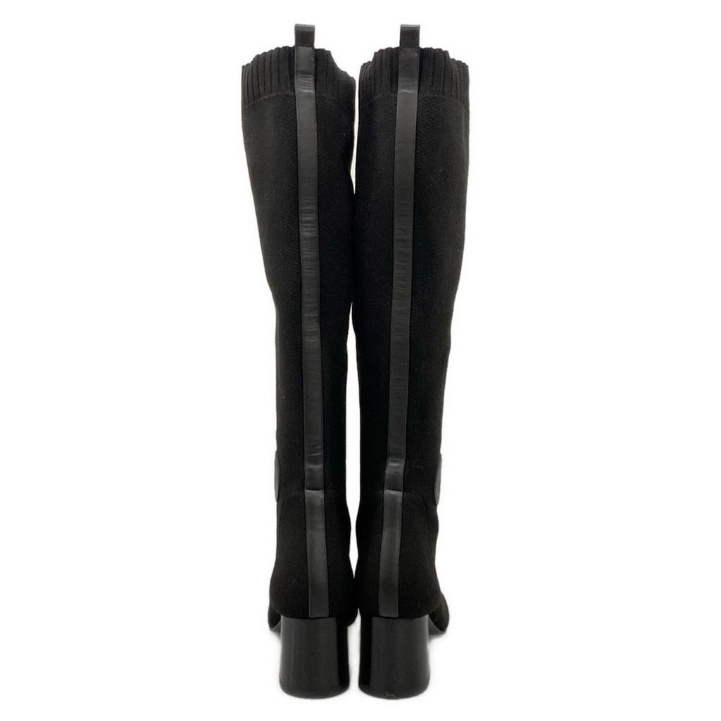 Hermes Long Boots 38 Black Leather — view 6