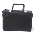 Fendi Soft Truk Boston Bag Zucca Pattern Black — view 3