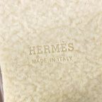 Hermes Long Boots 37 Fjord Exlibris Khaki Quilted — view 9