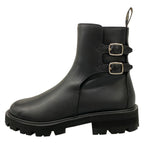 Celine Short Boots 37 Black Leather