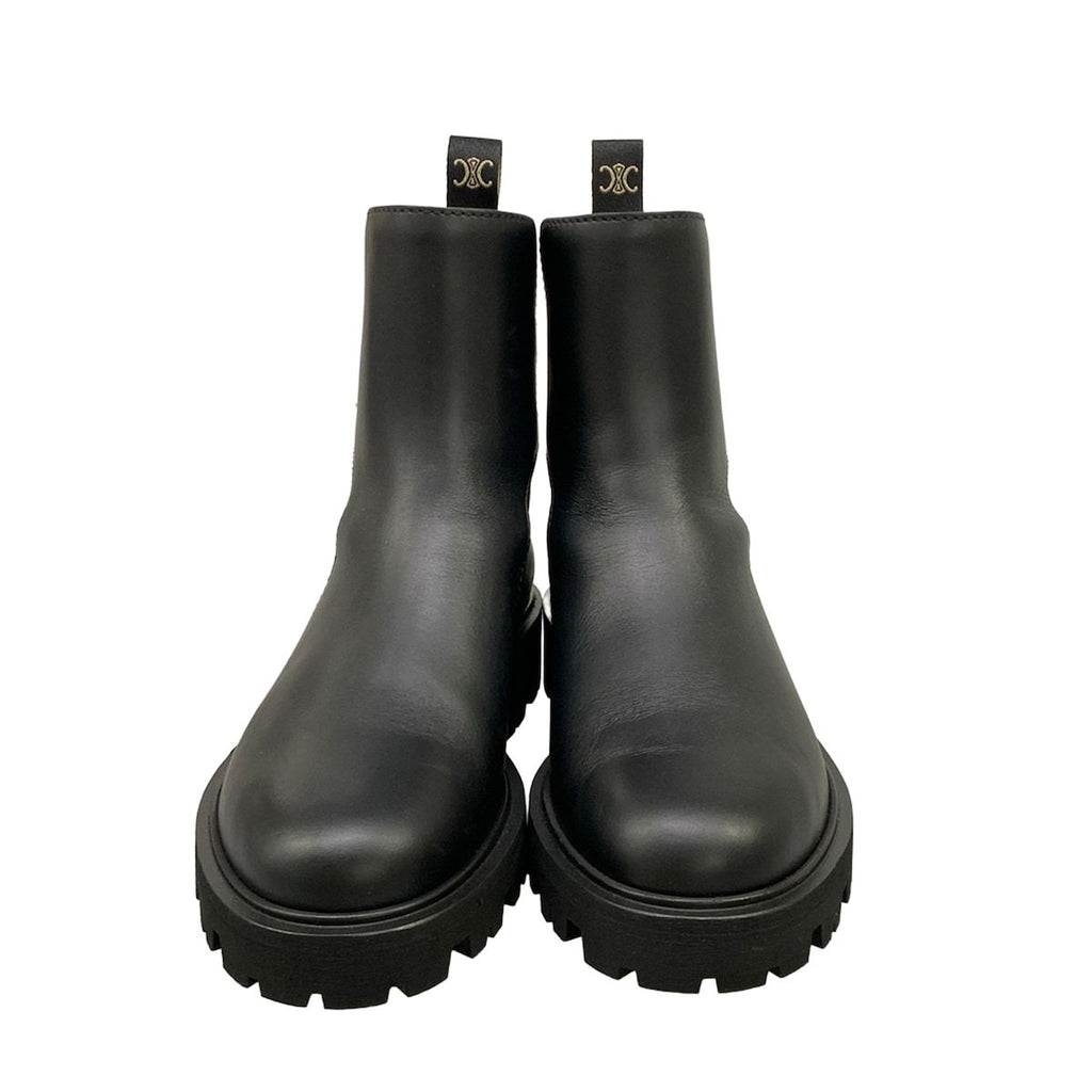 Celine Short Boots 37 Black Leather — view 5