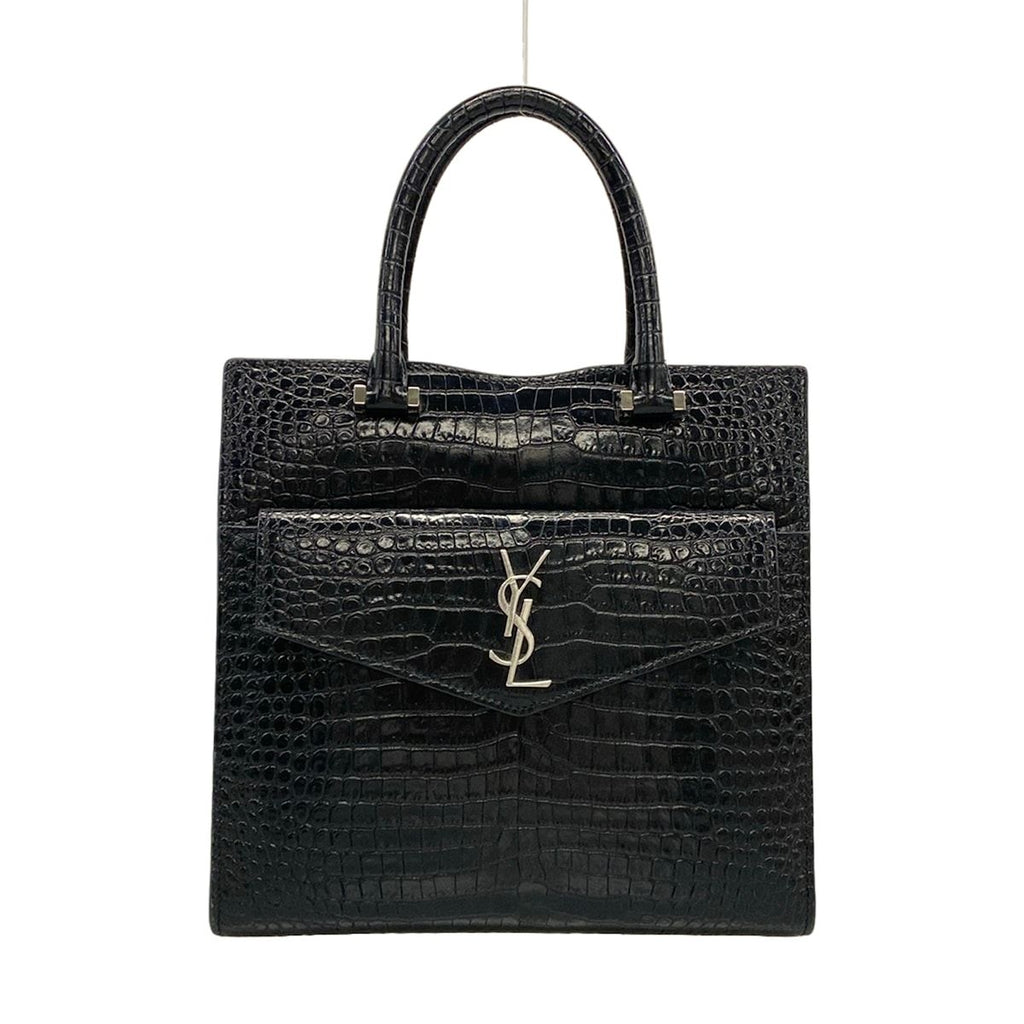 Saint Laurent Paris Handbag Uptown Small Black Embossed Leather