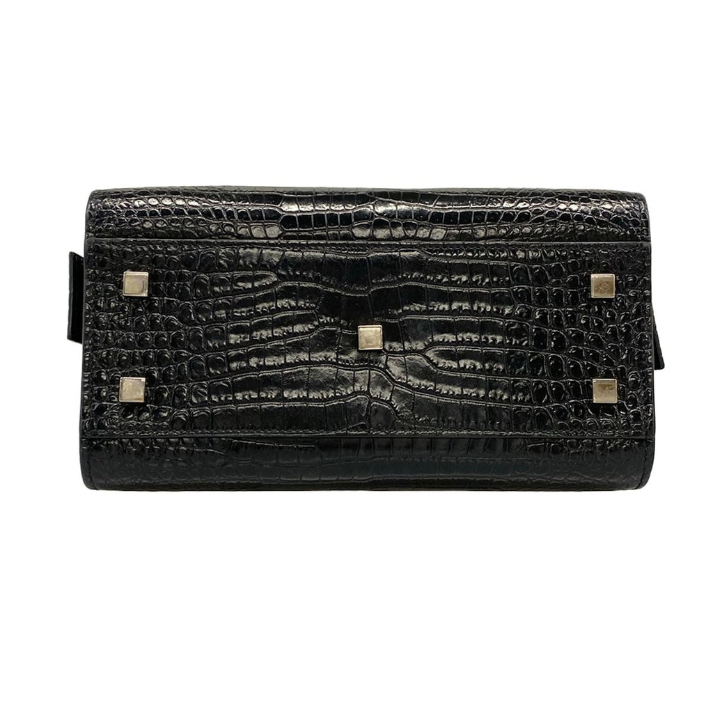 Saint Laurent Paris Handbag Uptown Small Black Embossed Leather — view 5