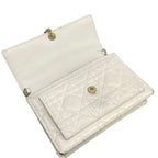 Dior Wallet My Daily Chain Pouch Ivory Leather — view 3