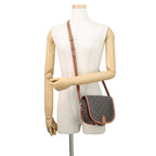 Celine Shoulder Bag Folco Triomphe Calf Leather Brown — view 4