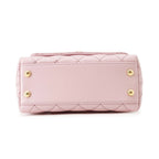Chanel Handbag Coco Handle CC Logo Quilted Top Xxs Lambskin 2-Way — view 3