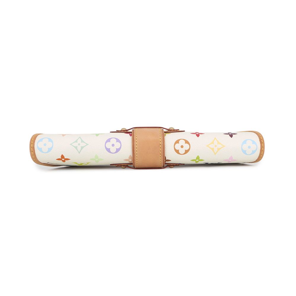 Louis Vuitton Shoulder Bag Monogram Multicolor Charlie 2-Way Clutch White — view 3