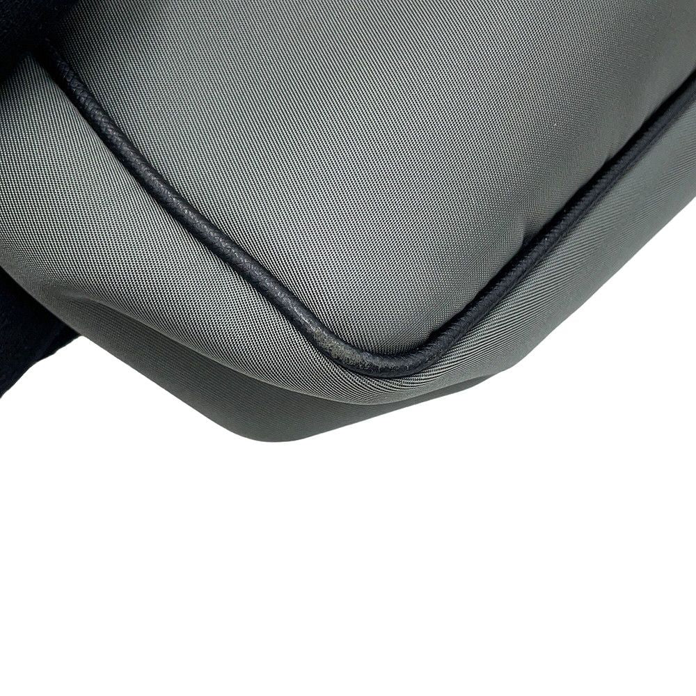 Prada Shoulder Bag Triangle Logo Bicolor Nylon Leather — view 7