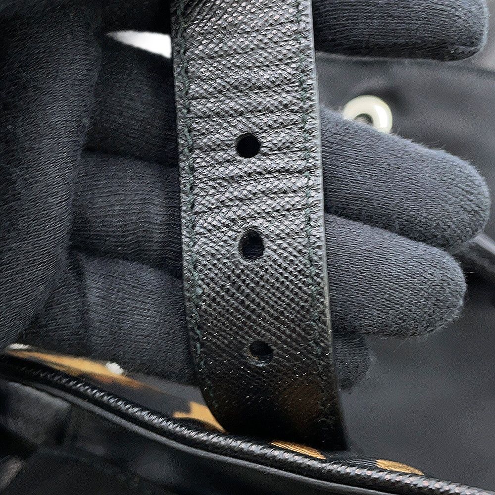 Prada Backpack Nylon Leopard Black — view 9