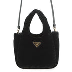 Prada Mini Bag Velvet 2-Way Black