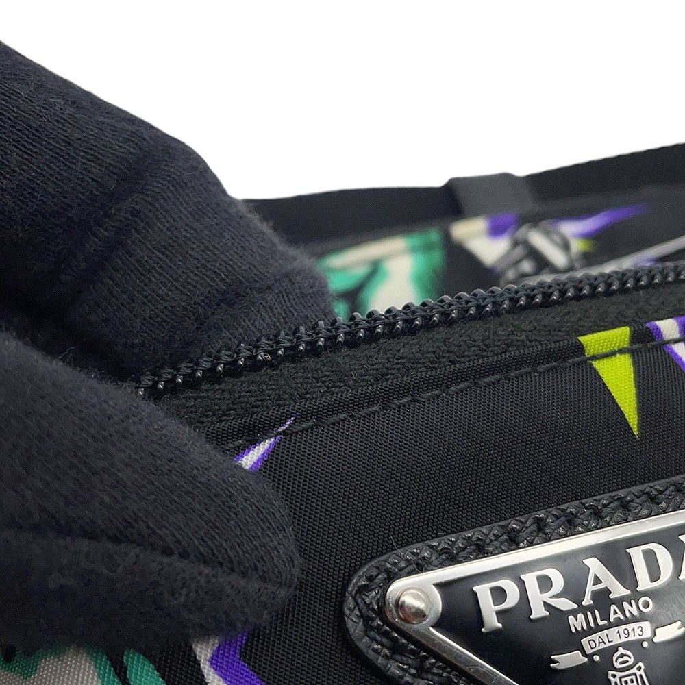 Prada Belt Bag Universal Studio Collaboration Frankenstein Nylon Black — view 8