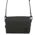 Louis Vuitton Shoulder Bag Leather LV Aerogram Fast Line Wearable Wallet Black