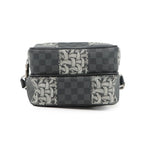 Louis Vuitton Shoulder Bag Damier Graphite Amazon Christopher Nemes Black — view 3