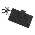 Dior Card Case Lady Jasmine Lambskin Business Holder Black