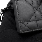 Dior Card Case Lady Jasmine Lambskin Business Holder Black — view 5