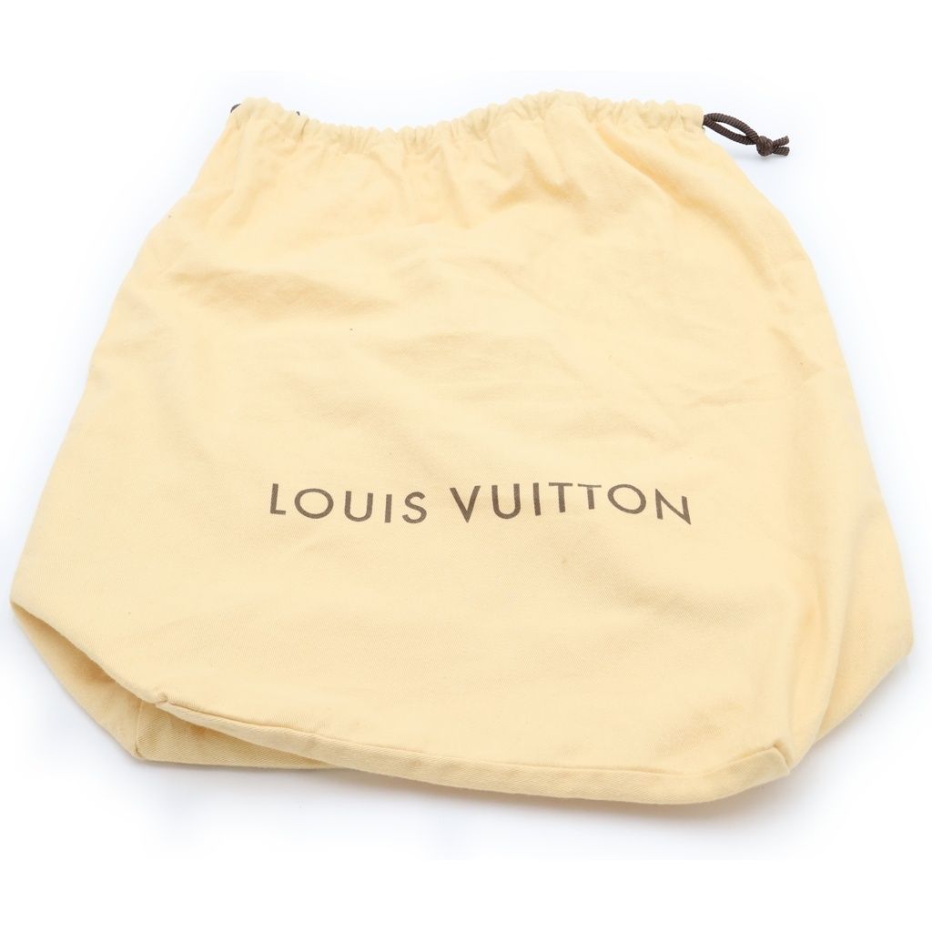 Louis Vuitton Damier Naviglio Shoulder Bag Brown Leather Gold — view 7