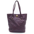 Louis Vuitton Monogram Empreinte Citadine PM Tote Purple Leather Gold