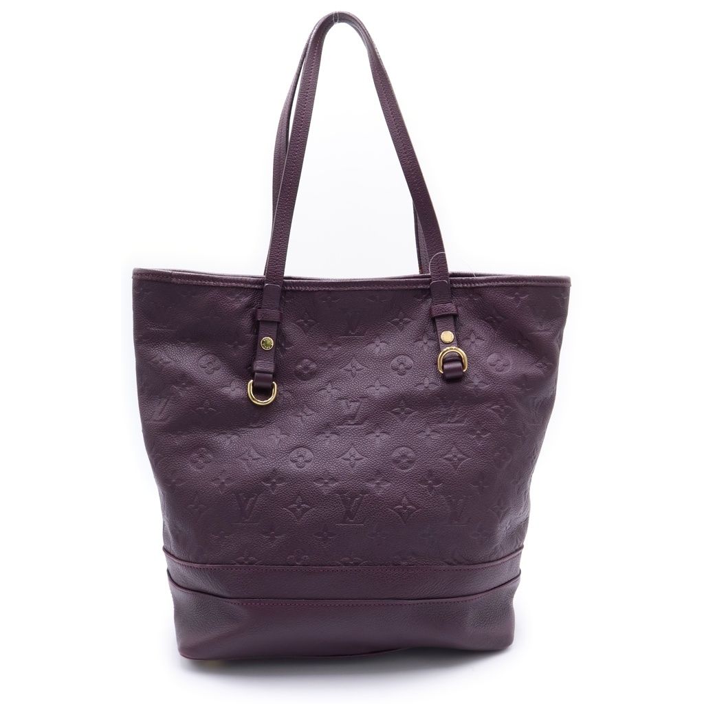 Louis Vuitton Monogram Empreinte Citadine PM Tote Purple Leather Gold — view 2