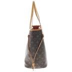 Louis Vuitton Neverfull Monogram Canvas Tote Brown — view 3