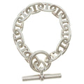 Hermes Chaine D'ancre TGM Bracelet 12 Pieces Chain Silver