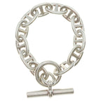 Hermes Chaine D'ancre TGM Bracelet 12 Pieces Chain Silver
