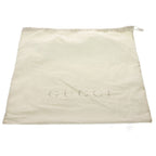 Gucci le Chess Molle Shoulder Bag Beige Brown Canvas Leather Gold — view 6