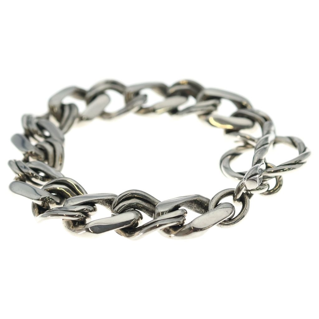 Saint Laurent Metal Chain Bracelet Silver — view 3
