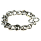 Saint Laurent Metal Chain Bracelet Silver — view 3