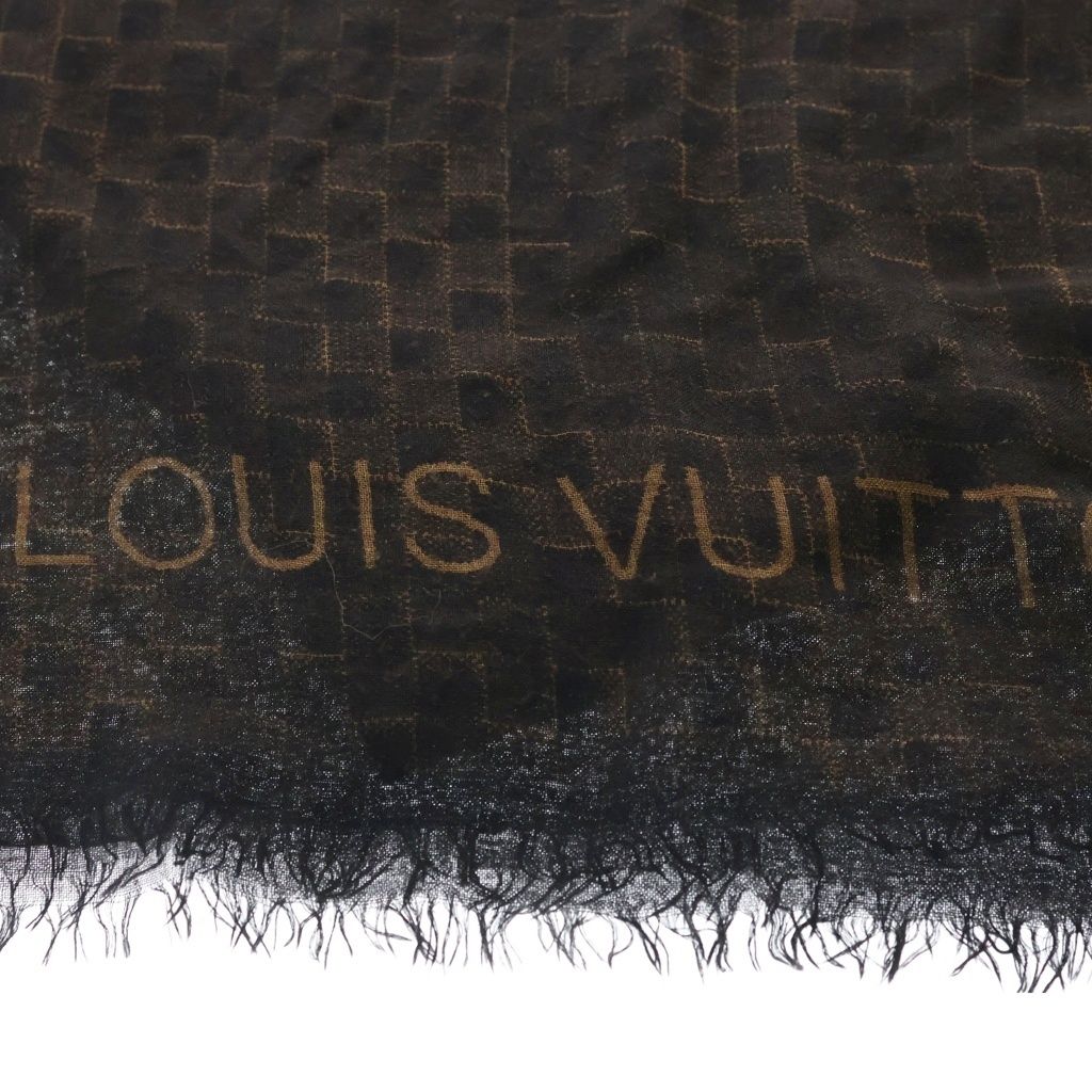 Louis Vuitton Cashmere Plaid Logo Scarf — view 2