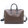 Louis Vuitton Monogram Macassar Porte Documents Jour 2-Way Shoulder Bag Brown