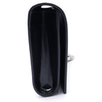 Saint Laurent Paris Kate Tassel Clutch Black Patent Silver — view 3