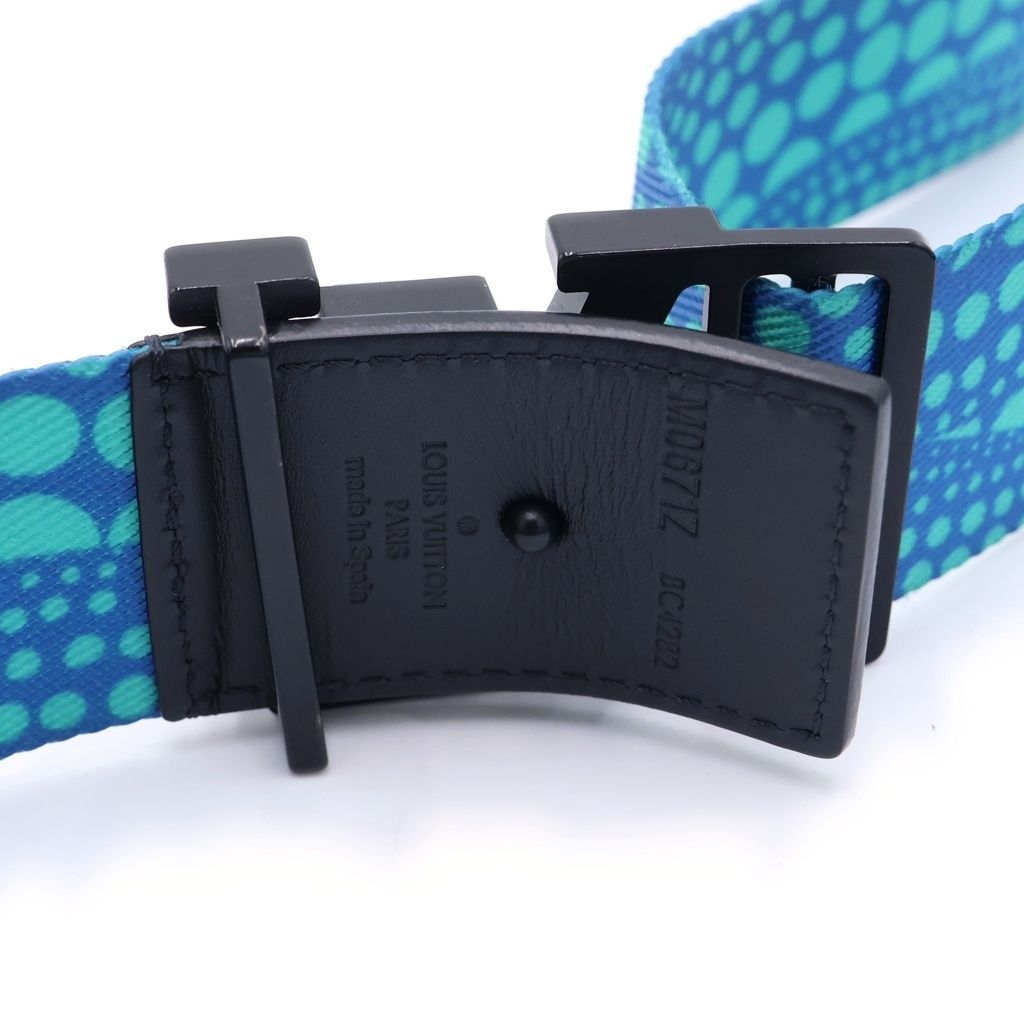 Louis Vuitton YK Yayoi Kusama Ceinture LV Webbing Blue Belt — view 5