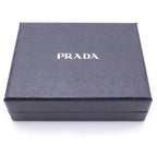 Prada Lip Pattern Trifold Wallet Araba Star Pink Saffiano — view 6