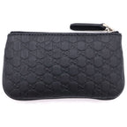 Gucci Micro Guccissima Coin Case Black Leather Silver — view 2