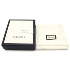 Gucci Guccissima Bifold Wallet Compact Card Case Black Leather — view 6