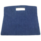 Chanel Quilted Denim Handbag Clutch Second Indigo — view 2
