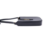 Saint Laurent Paris Mini Shoulder Bag Black Calfskin Gold — view 3